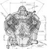 KAWASAKI FR600V-DS00-S 18HP 1" VERTICIAL SHAFT ENGINE